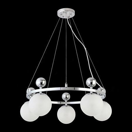 Светильник подвесной Хром/Белый E27 5*60W SLE106103-05 - фото