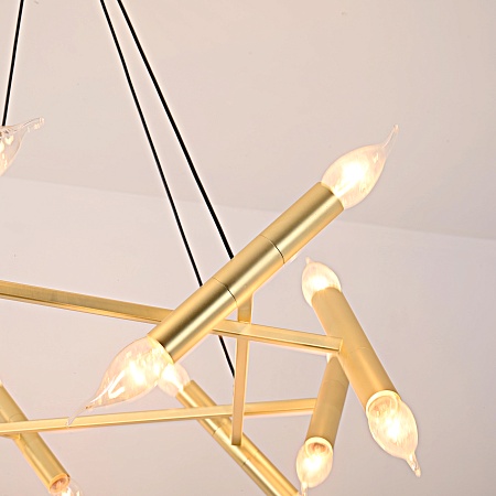 Подвесной Светильник Jonathan Browning Le Pentagone Chandelier 20 Light Imperiumloft 123487-22 - фото