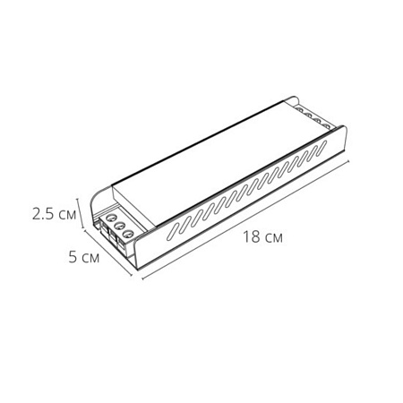 Блок питания 24V 150W 6.25А Arte Lamp STANDART A240506N - фото
