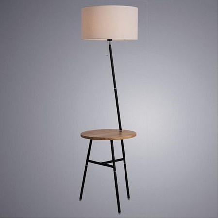 Торшер со столиком ARTE LAMP A9202PN-1BK - фото