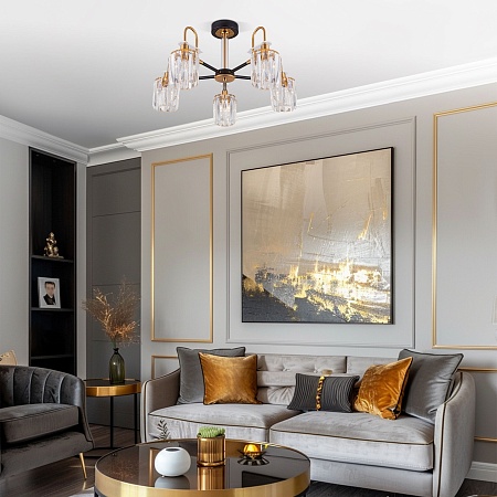 Потолочный светильник Eurosvet 70090/5 черный - фото