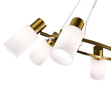 Светильник подвесной Латунь/Белый E14 6*60W SLE1139-303-06 - фото