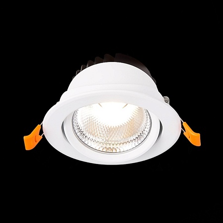 Св-к встр. Белый LED 1*10W 3000K 750Lm Ra80 36° IP20 D109xH65 220-240V ST211.538.10.36 - фото