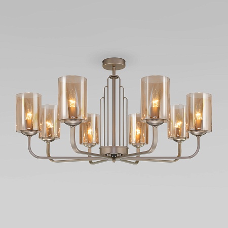 Потолочный светильник Eurosvet 60138/8 перламутровое золото - фото