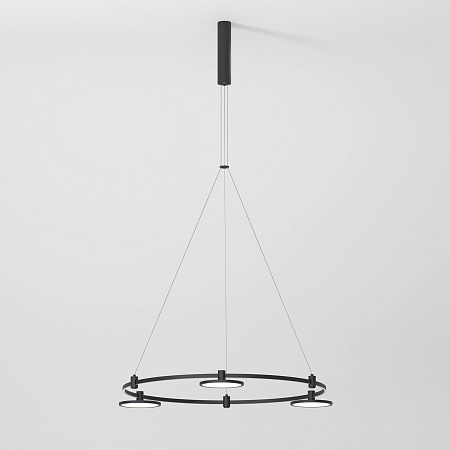 Esthetic Magnetic Шинопровод с тросовыми креплениями Round черный ⌀800 85138/00 Elektrostandard - фото