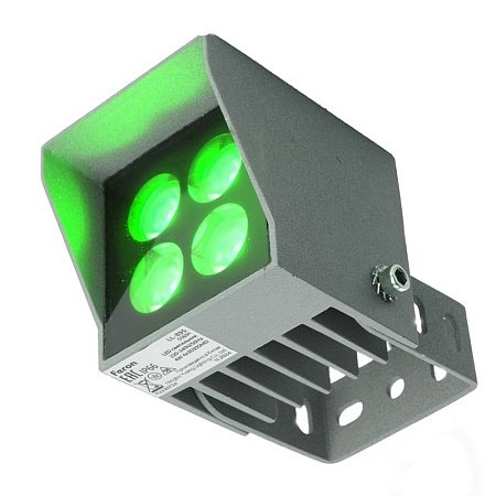Светодиодный светильник ландшафтно-архитектурный Feron LL-896  AC220-240 9W зеленый IP66 квадрат - фото