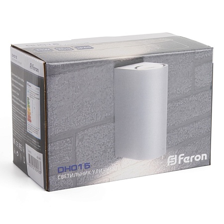 Светильник садово-парковый Feron DH015,на стену, 2*GU10 230V, белый - фото