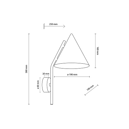 Настенный светильник TK Lighting 11089 CONO BEIGE - фото