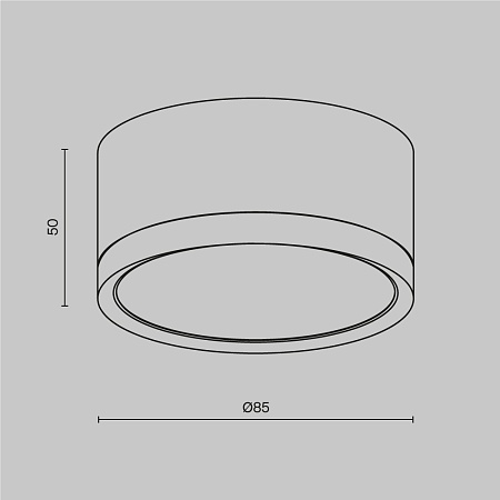 Потолочный светильник Technical Hoop C086CL-GX53-SRD-W - фото