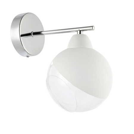 Светильник настенный Хром/Прозрачный, Матовый никель E14 1*40W SLE102701-01 - фото