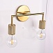 Бра Rh Utilitaire Double Sconce Brass Imperiumloft 123264-22 - фото