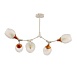 Светильник потолочный Белый, Светлое дерево/Белый E27 5*60W SLE113502-05 - фото