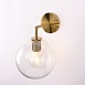 Бра Rh Utilitaire Globe Shade Single Sconce Brass Imperiumloft 123276-22 - фото