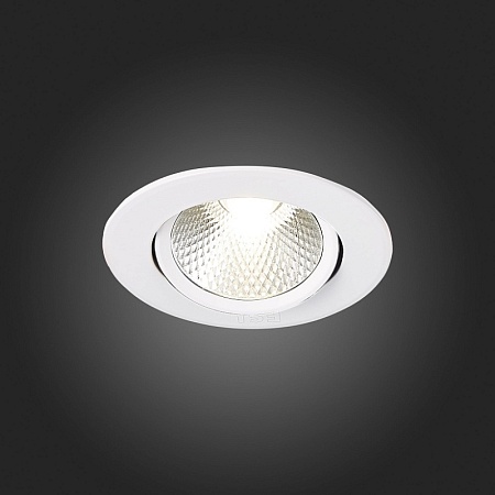 Св-к встр. Белый LED 1*6W 3000K 480Lm Ra80 24° IP20 D86xH50 220-240V ST211.538.06.24 - фото