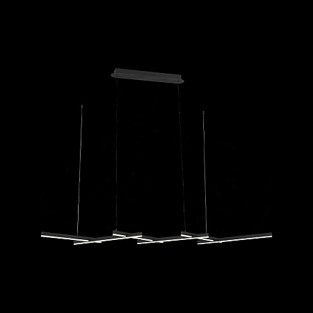 Люстра подвесная ST-Luce Черный/Белый LED 6*14W 4000K SL394.403.06 - фото