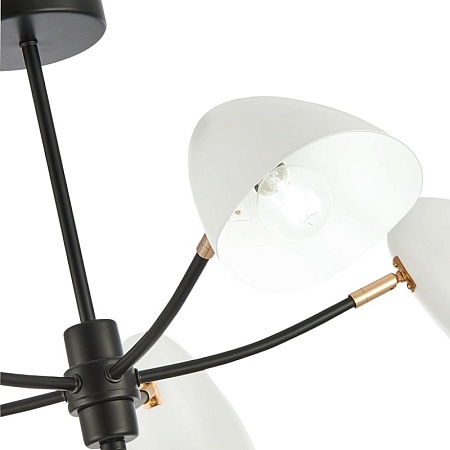 Светильник потолочный Черный, Золотой/Белый E14 5*40W SLE103602-05 - фото