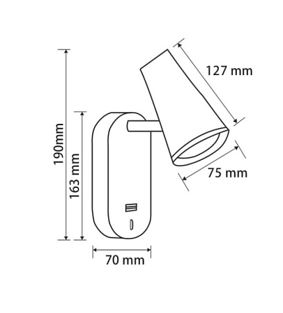 Настенный светильник (бра) Freya PointTwo FR10002WL-L6W - фото