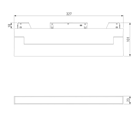 Slim Magnetic Трековый светильник 18W 4200K Kos чёрный 85086/01 85086/01 Elektrostandard - фото