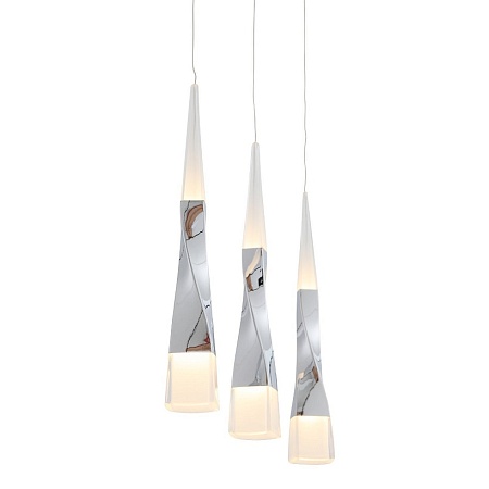 Светильник подвесной ST-Luce Хром/Хром, Белый LED 3*7W 3000K SL405.103.03 - фото