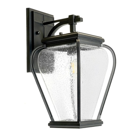 Светильник садово-парковый Feron PL741 на стену вниз  60W E27 230V, черный - фото