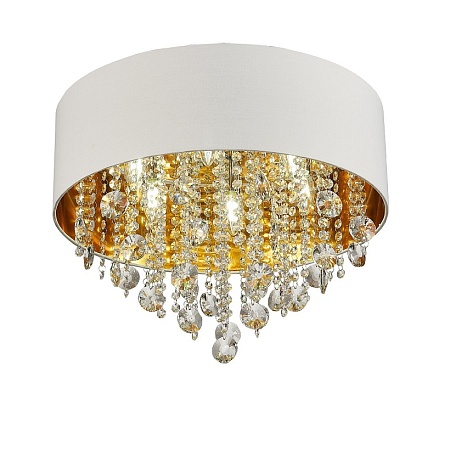 Светильник потолочный ST-Luce Хром/Белый, Золотистый, Прозрачный E14 6*40W SL1350.502.06 - фото
