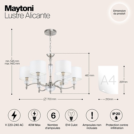 Люстра Maytoni Alicante MOD014CL-06N - фото