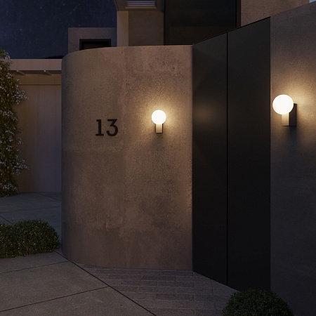 Уличный настенный светильник 35166/U серый Elektrostandard - фото