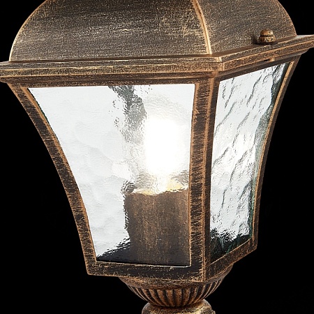 Светильник уличный наземный ST-Luce Бронза/Бронза, Прозрачный E27 1*60W SL082.205.01 - фото