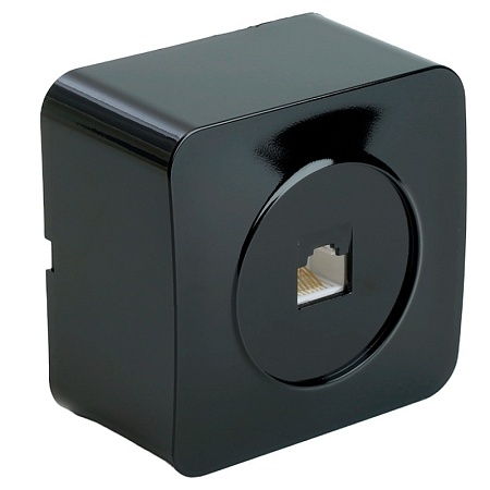 Выключатель открытой установки 1-клавишный с индикатором, STEKKER, 250В, 10А, IP20, серия София, черный матовый, MSW10-11-20-05 - фото