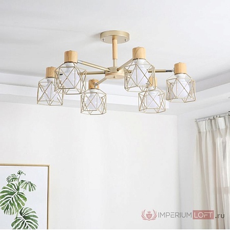 Потолочная Люстра Corf B3 Green 5 Lamps Imperiumloft 189483-26 - фото