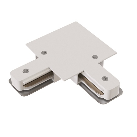 Коннектор L-образный Unity встраиваемый белый - фото