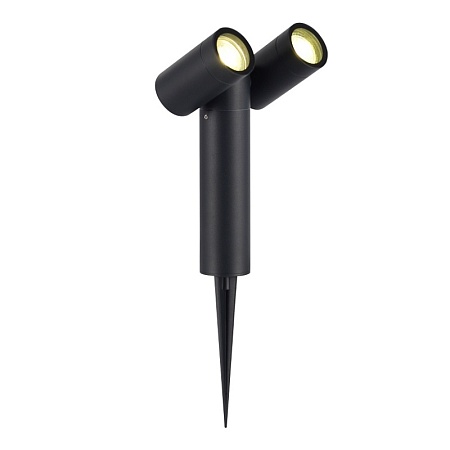 Светильник уличный наземный ST-Luce черный/белый GU10 2*50W SL9011.405.02 - фото