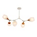 Светильник потолочный Белый, Светлое дерево/Белый E27 5*60W SLE113502-05 - фото