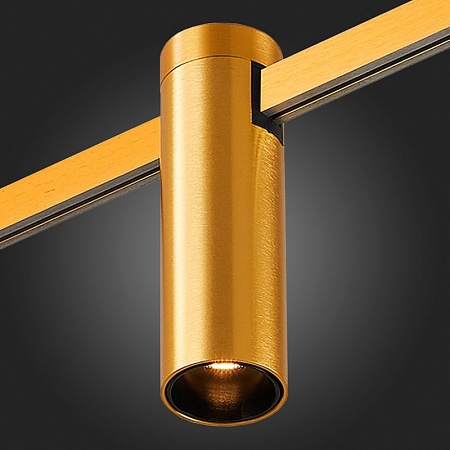Магнитный трековый светильник FARM Золотистый LED 1*5W 3000K 230Lm Ra90 60 IP20 D35xH11 ST810.206.05 - фото