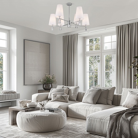 Потолочный светильник Eurosvet 60137/6 хром - фото