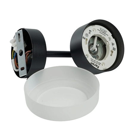 Светильник настенный  Feron HL4600 OPAL 12W, 230V, GX53, черный - фото