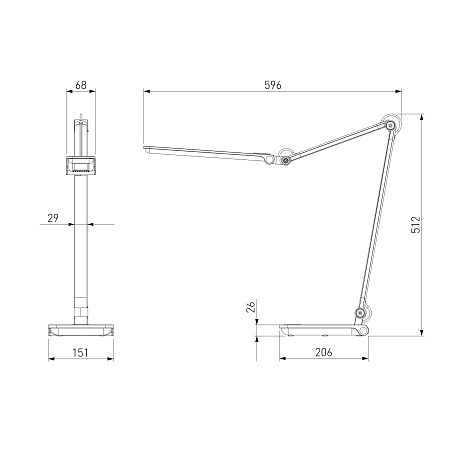 Светильник светодиодный настольный Great серебро TL70240 Elektrostandard - фото
