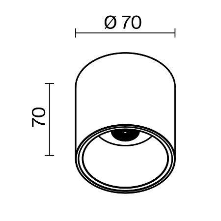 Потолочный светильник Technical Alfa LED C064CL-L12B4K-D - фото