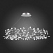 Люстра подвесная ST-Luce Серебристый/Белый LED 216*0,5W 3500K SL379.103.216 - фото