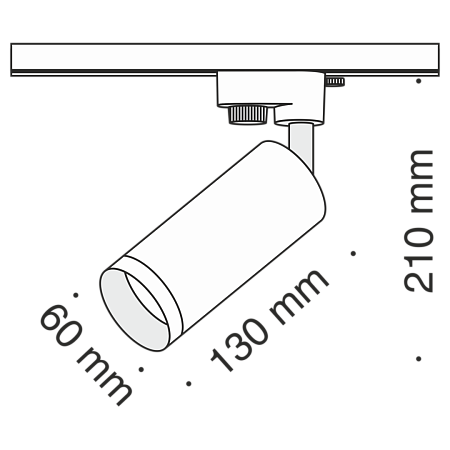 Трековый светильник Technical Focus TR004-1-GU10-MG - фото