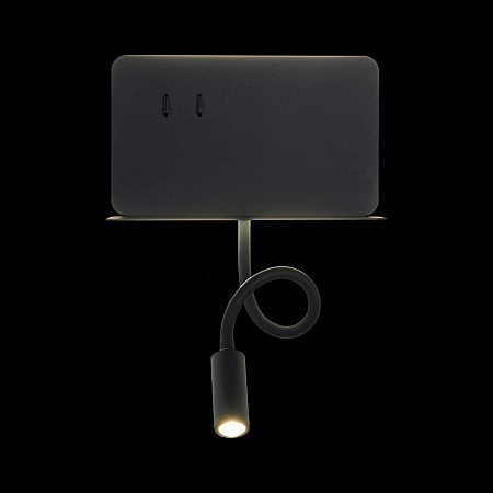 Светильник настенный ST-Luce Черный/Черный LED 2*3W 4000K SL1576.401.02 - фото