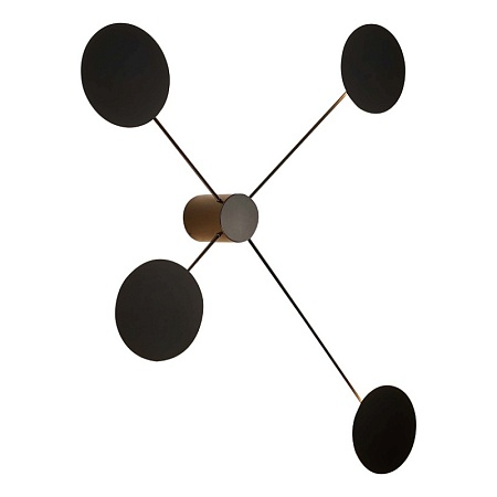 Светильник настенно-потолочный ST-Luce Черный/Черный LED 4*5W 3000K SL6006.401.04 - фото