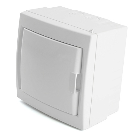 Бокс настенный STEKKER EBX50-3/04-20 4 модуля, белый, пластик, серия Standart - фото