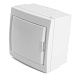 Бокс настенный STEKKER EBX50-3/04-20 4 модуля, белый, пластик, серия Standart - фото
