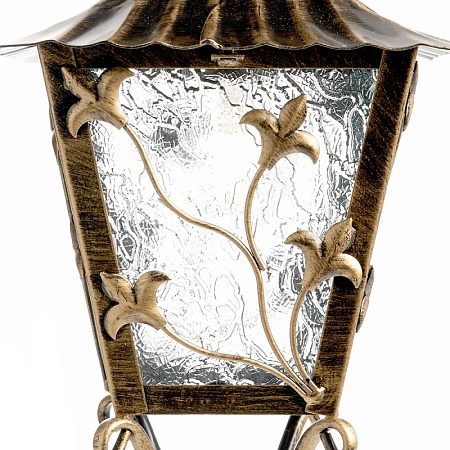 Светильник садово-парковый Feron PL631 на стену вниз 60W 230V E27, черное золото - фото