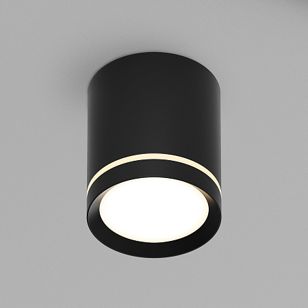 DK4016-BK Светильник накладной IP 20, 5 Вт, LED 3000, черный, алюминий/акрил - фото