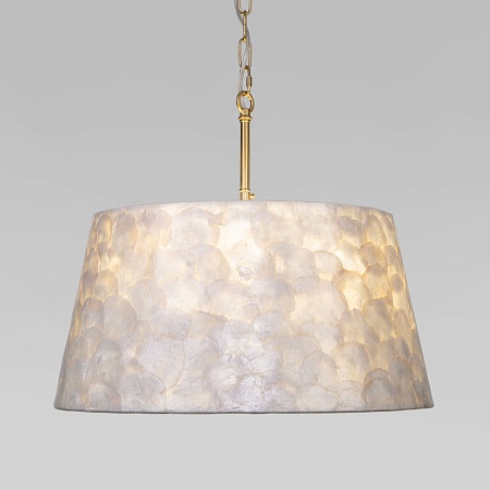 Подвесной светильник Eurosvet 101013/5 латунь/перламутр - фото