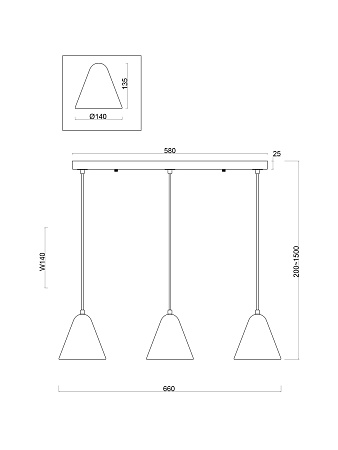 Подвесной светильник Freya FR8004PL-03WG - фото