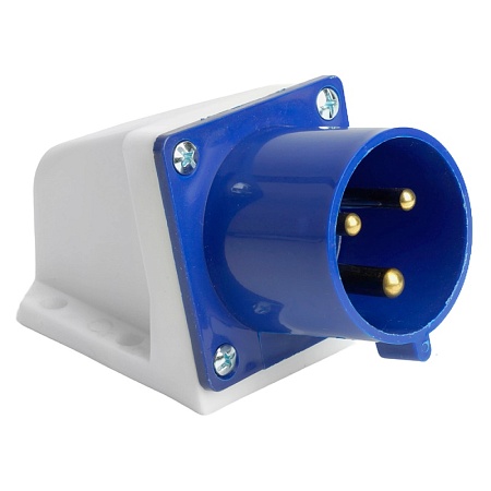 Вилка угловая ST-523 32А 220В 2P+PE IP44, PPG32-523-44, Stekker - фото