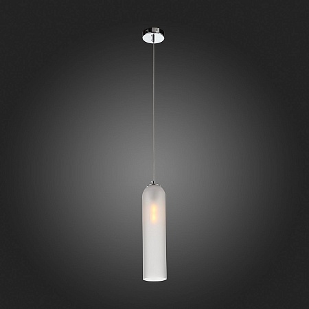 Светильник подвесной ST-Luce Хром/Белый E27 1*60W SL1145.153.01 - фото